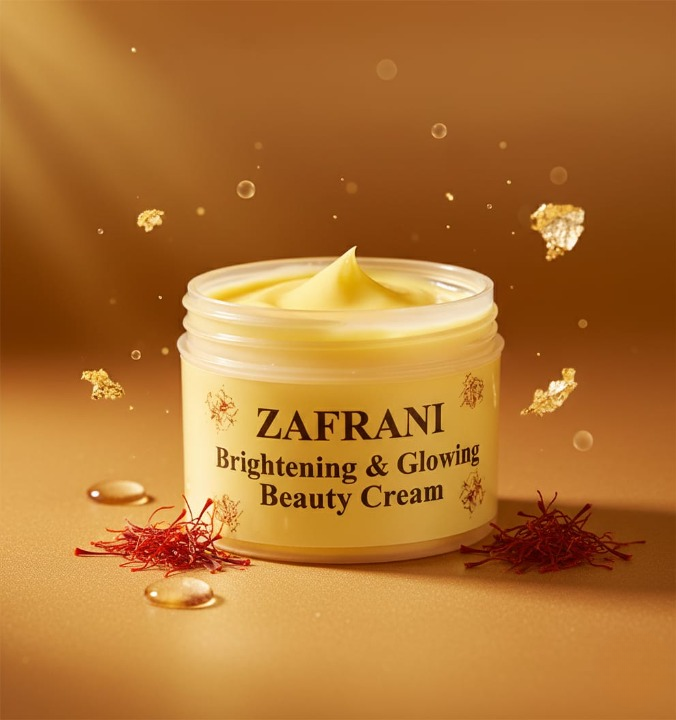 Zafrani Brightening & Glowing Beauty Cream | Radiant, Soft & Nourished Skin | Skin Lightening & Hydrating Formula (100g)