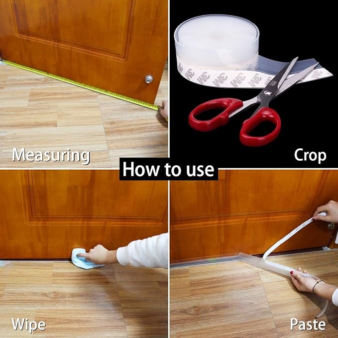 5 Meter Door Seal Tape – Strong Adhesive Weatherproof Strip for Doors & Windows | Soundproof, Dustproof, Anti-Draft & Easy Installation