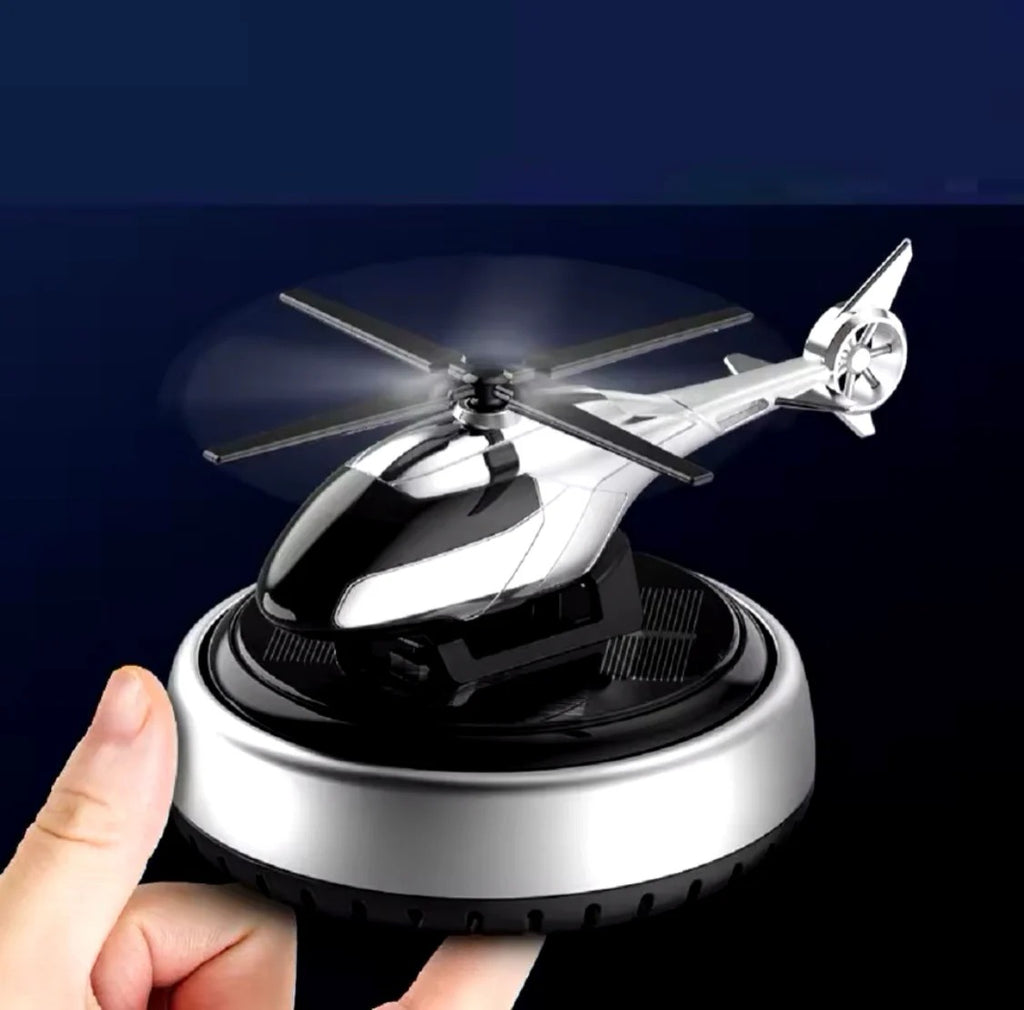 Car Aroma Diffuser Air Freshener Helicopter – Rotating Propeller Fragrance Freshener for Dashboard & AC Vent | Long-Lasting, Stylish Car Perfume
