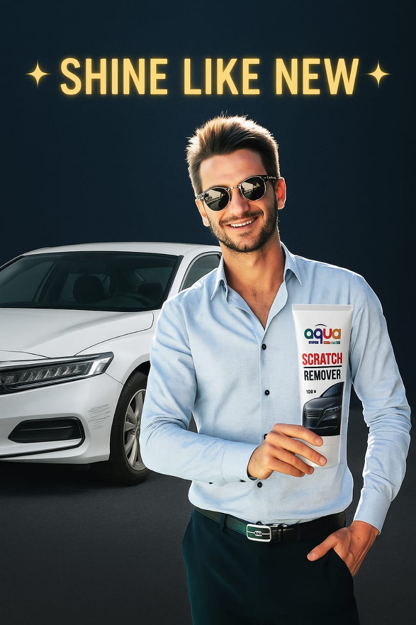 2 in 1 Aqua Liquid Car Scratch & Paint Repair Polish 100g With Free Microfiber Towel